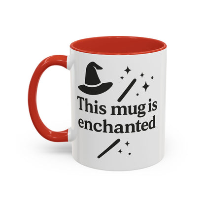 Enchanted Witch Coffee Mug, Magical Mug Gift, Halloween Decor, Witchcraft Mug, Coffee Lover Gift, Enchanted Design