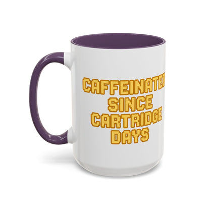 Caffeinated Nostalgia Coffee Mug, Retro Gamer Mug, Gift for Gamers, Fun Coffee Cup, Unique Kitchenware, Video Game Enthusiast