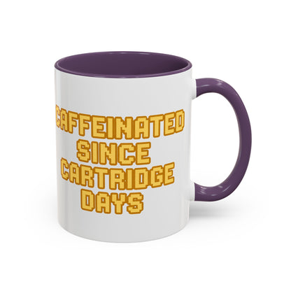 Caffeinated Nostalgia Coffee Mug, Retro Gamer Mug, Gift for Gamers, Fun Coffee Cup, Unique Kitchenware, Video Game Enthusiast