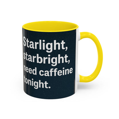 Starlight Caffeine Coffee Mug | Perfect for Coffee Lovers, Gift for Friends, Night Owl, Magical Mugs, Funny Cup