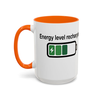Recharge Your Energy Level, Gift for Tech Lovers, Office Desk Essential, Fun Quote Mug, Unique [...]