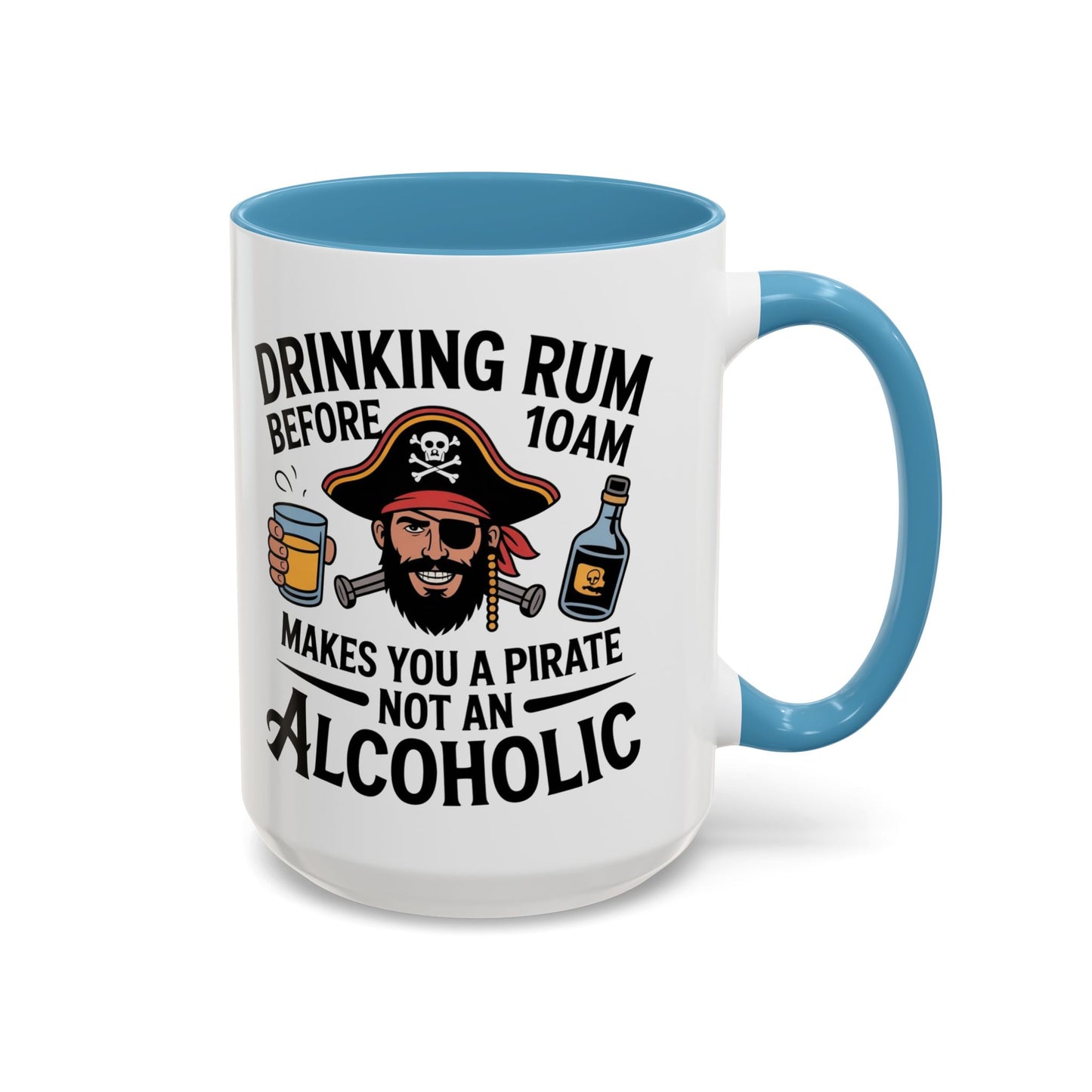 Pirate-Themed Coffee Mug, Fun Gift for Rum Lovers, Perfect for Pirate Parties, Nautical Decor, Unique Holiday Present