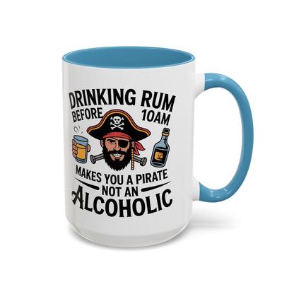 Pirate-Themed Coffee Mug, Fun Gift for Rum Lovers, Perfect for Pirate Parties, Nautical Decor, Unique Holiday Present