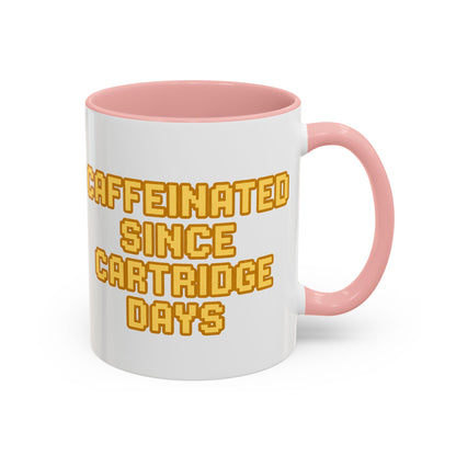 Caffeinated Nostalgia Coffee Mug, Retro Gamer Mug, Gift for Gamers, Fun Coffee Cup, Unique Kitchenware, Video Game Enthusiast