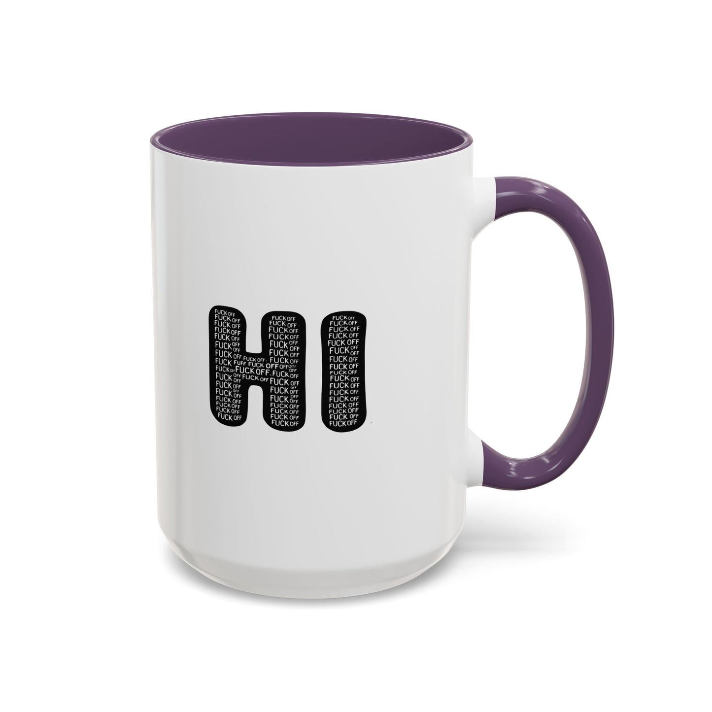 Explicit 'HI' Design, Modern Mug for Tea Lovers, Gift Idea for Friends, Unique Office Decor, Home Kitchen Accessory