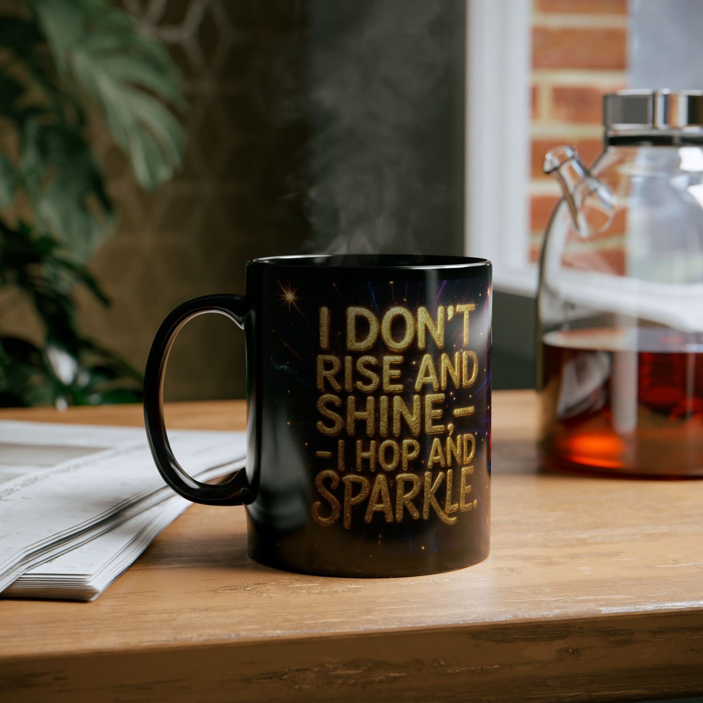 I Don't Rise and Shine, I Hop and Sparkle; Perfect for Coffee Lovers, Inspirational Gift, Tea Lovers, Fun [...]