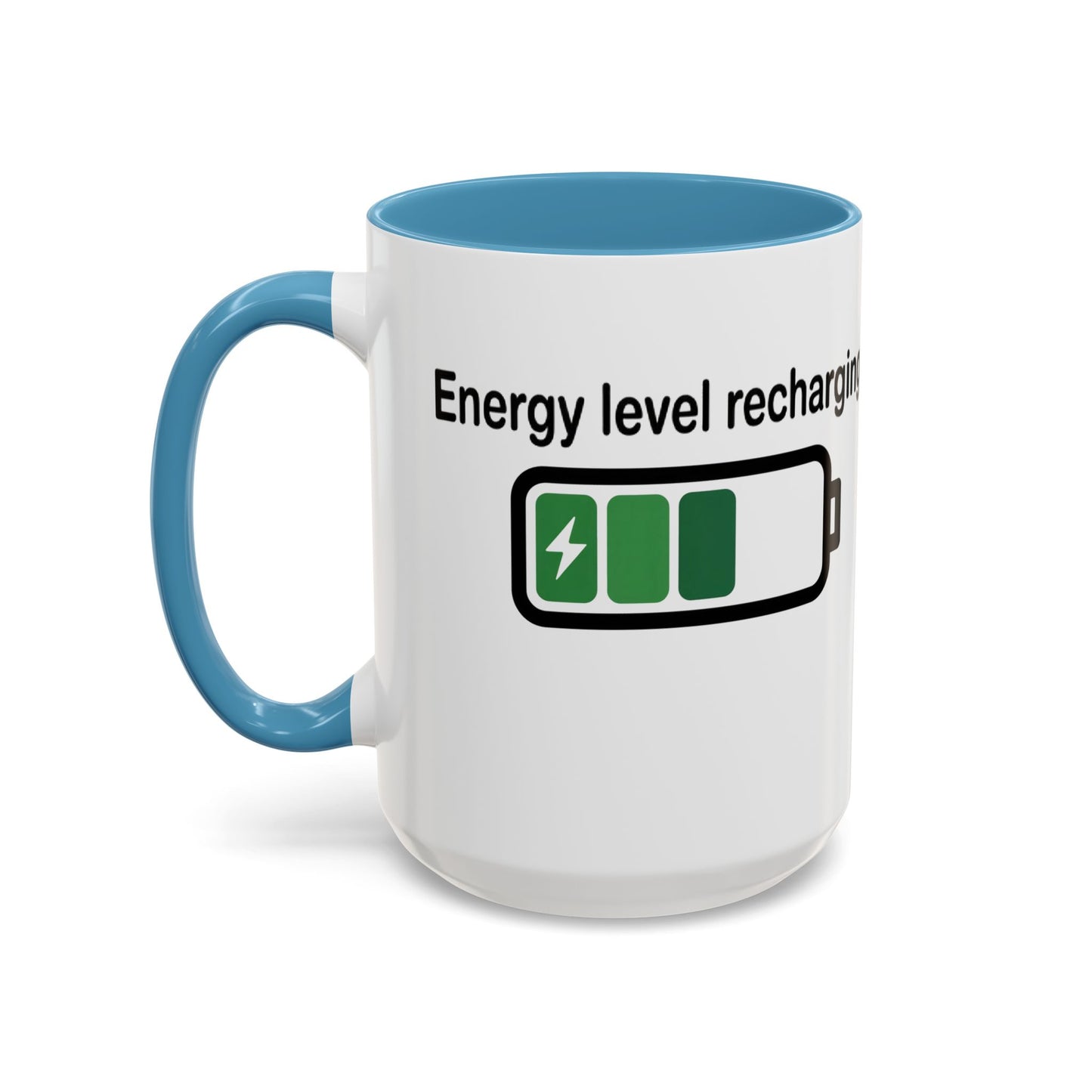 Recharge Your Energy Level, Gift for Tech Lovers, Office Desk Essential, Fun Quote Mug, Unique [...]