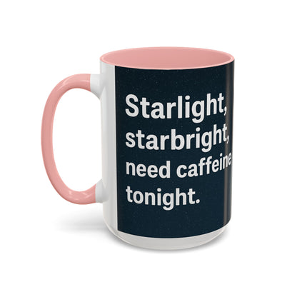 Starlight Caffeine Coffee Mug | Perfect for Coffee Lovers, Gift for Friends, Night Owl, Magical Mugs, Funny Cup
