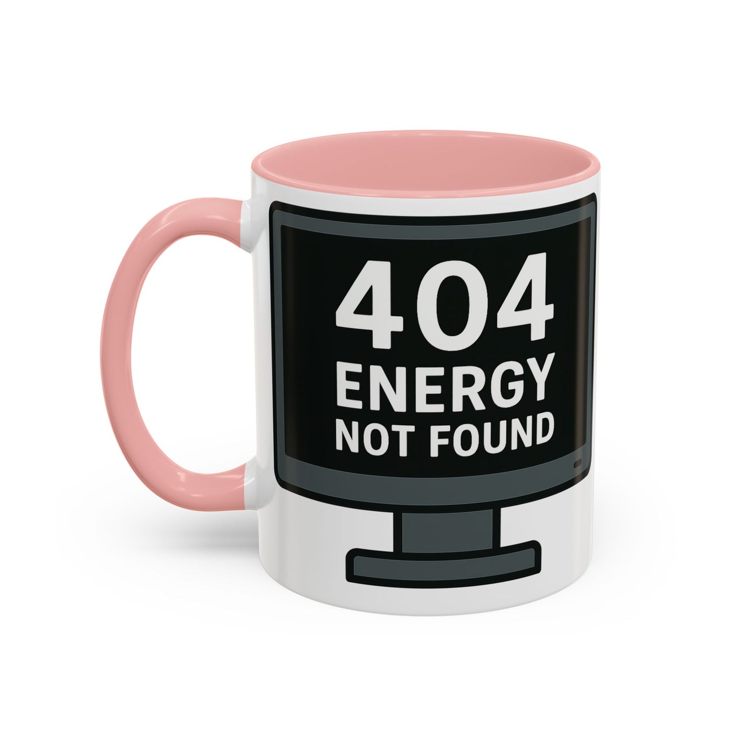 Humorous 404 Energy Not Found Coffee Mug, Funny Gift for Programmers, Unique Office Mug, Tech Lover's Gift, Coffee Lovers Mug