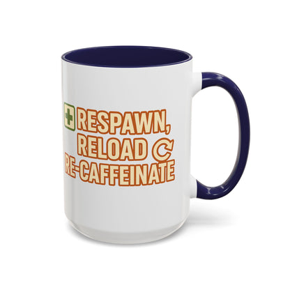Respawn, Reload, Re-Caffeinate, Perfect Gift for Gamers, Fun Office Cup, Video Game Lover Mug, Birthday Present, [...]