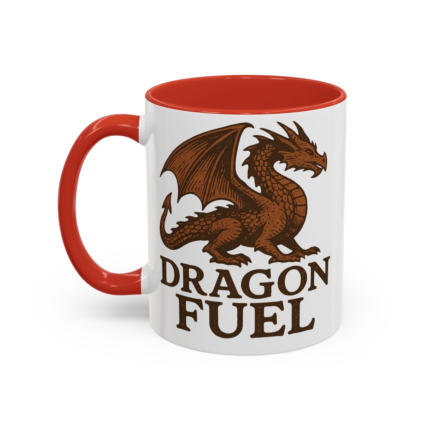 Dragon Fuel Coffee Mug - 11/15oz, Fantasy Gift for Gamers, Unique Dragon Lover's Cup, Dungeons & Dragons Drinkware, Gift for Wizards