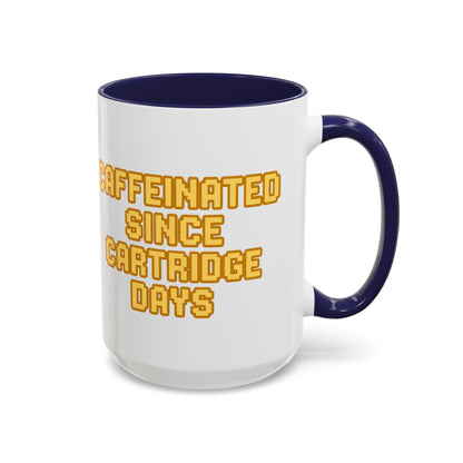 Caffeinated Nostalgia Coffee Mug, Retro Gamer Mug, Gift for Gamers, Fun Coffee Cup, Unique Kitchenware, Video Game Enthusiast