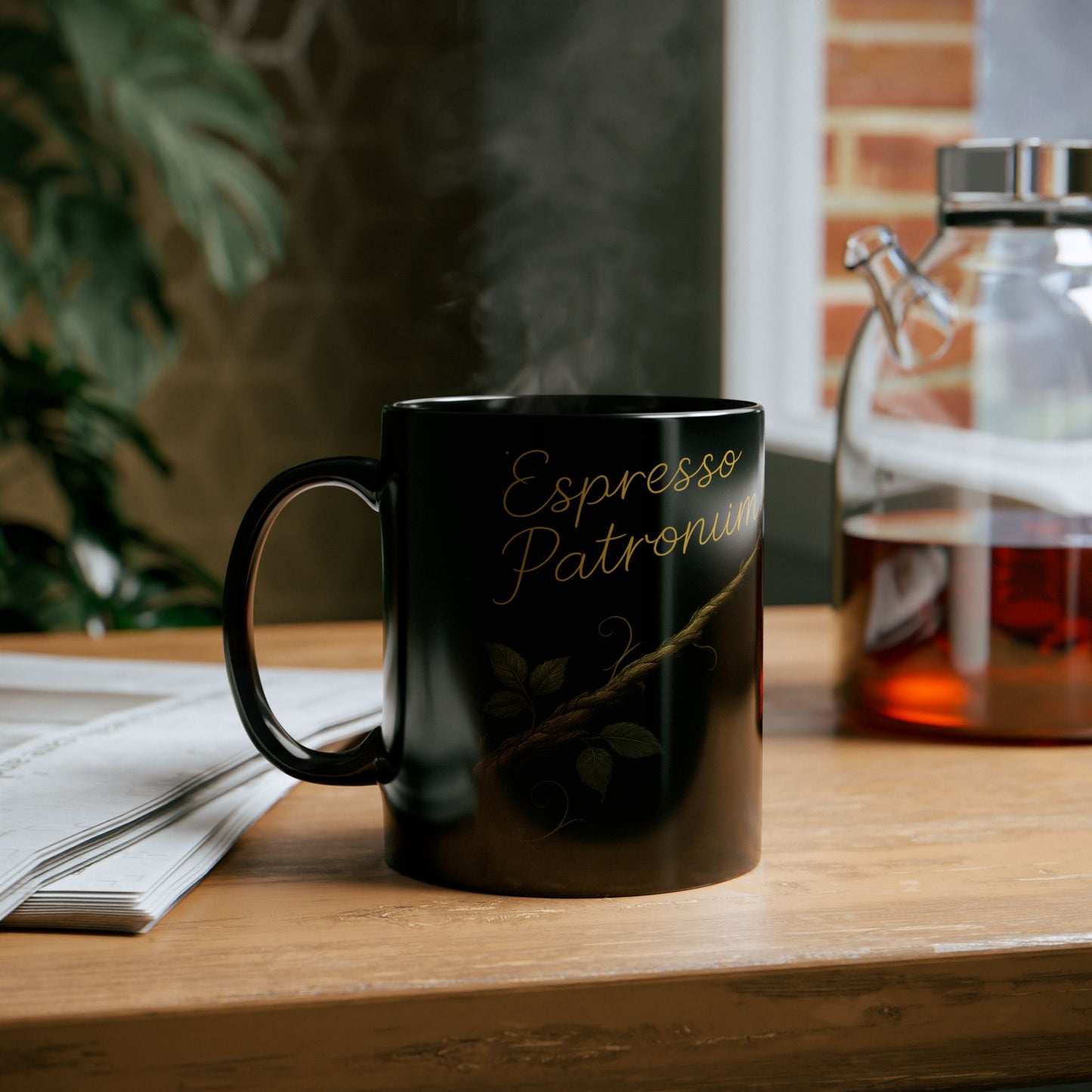 Espresso Patronum Wizard Coffee Mug, Magical Gift for Coffee Lovers, Black Ceramic Mug for Halloween, Birthday, Witchcraft Decoration, [...]