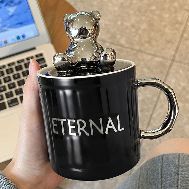 Eternal Bear Mug With Lid Spoon Gift Box