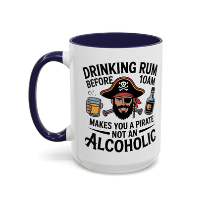 Pirate-Themed Coffee Mug, Fun Gift for Rum Lovers, Perfect for Pirate Parties, Nautical Decor, Unique Holiday Present