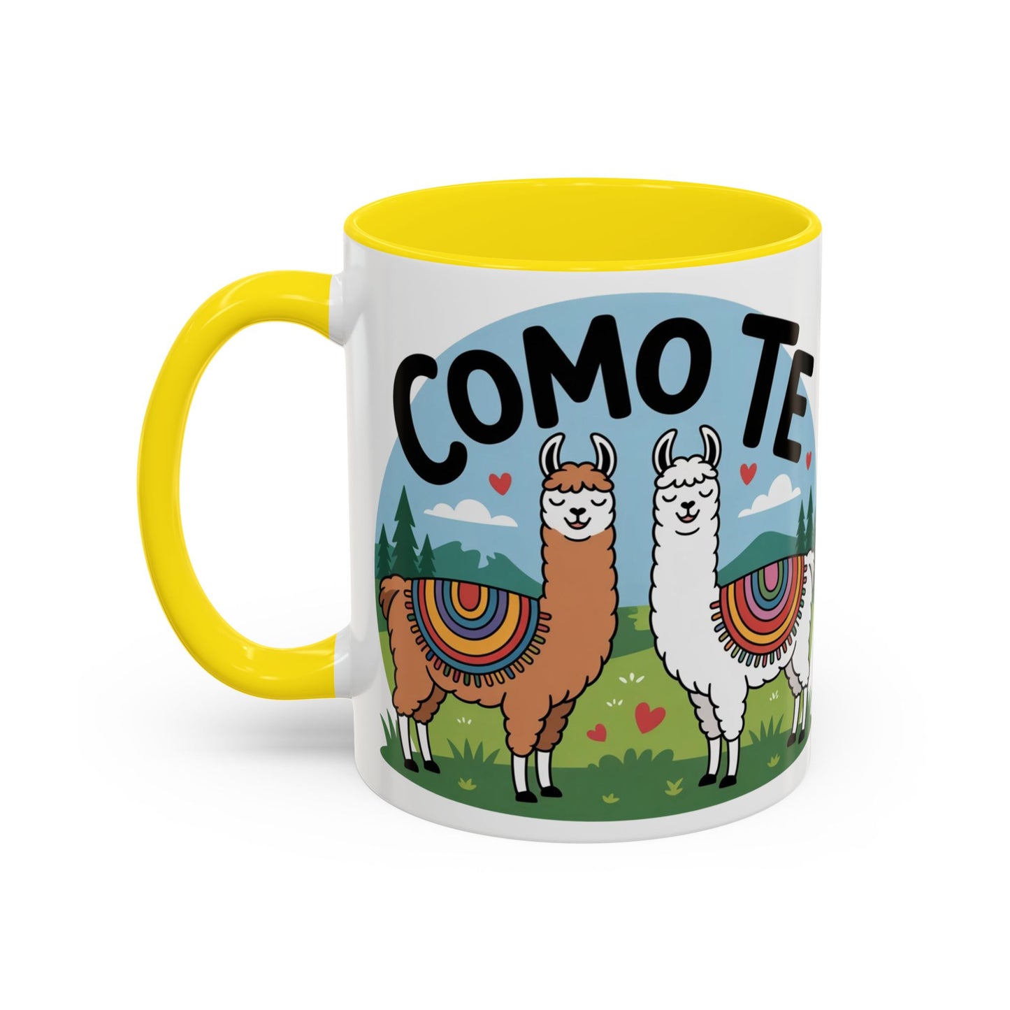Como Te Llama Love Coffee Mug, Fun Animal Mug