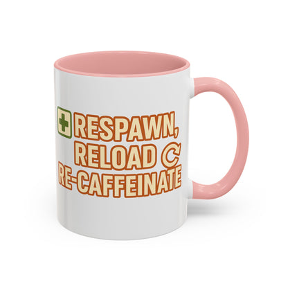 Respawn, Reload, Re-Caffeinate, Perfect Gift for Gamers, Fun Office Cup, Video Game Lover Mug, Birthday Present, [...]