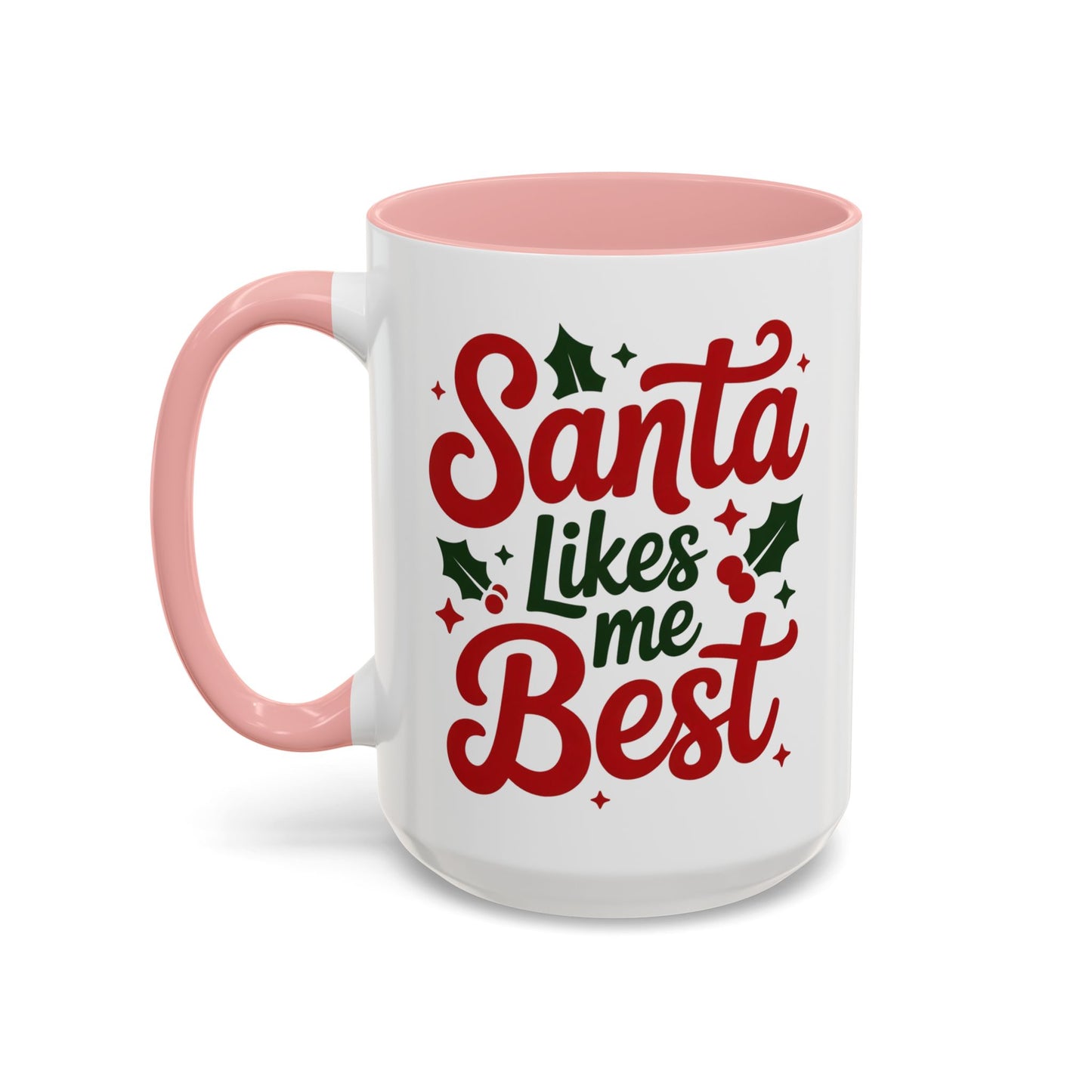 Santa Likes Me Best, Winter Decor, Gift for Coffee Lovers, Unique Present