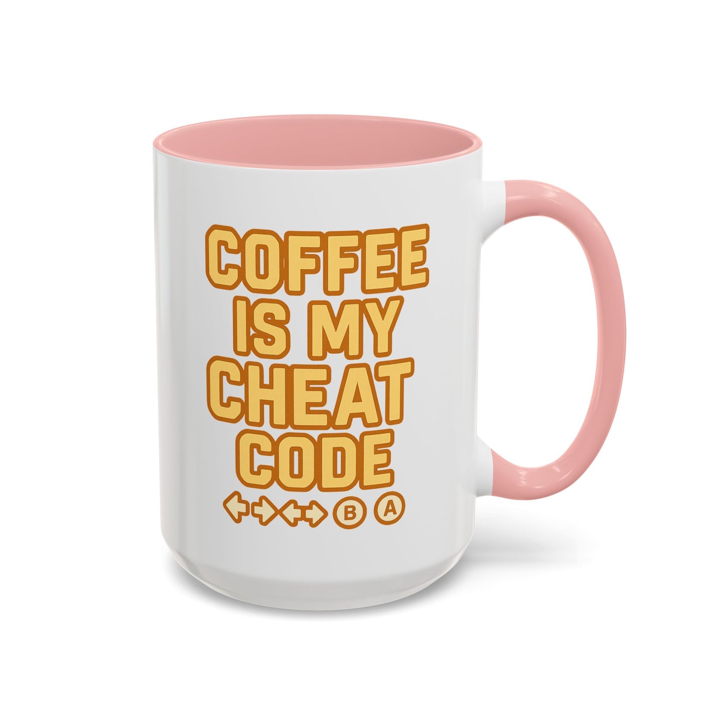 Coffee is My Cheat Code, Game Themed Gift, Funny Mug for Gamers, Gaming Accessory, Birthday Gift for Him