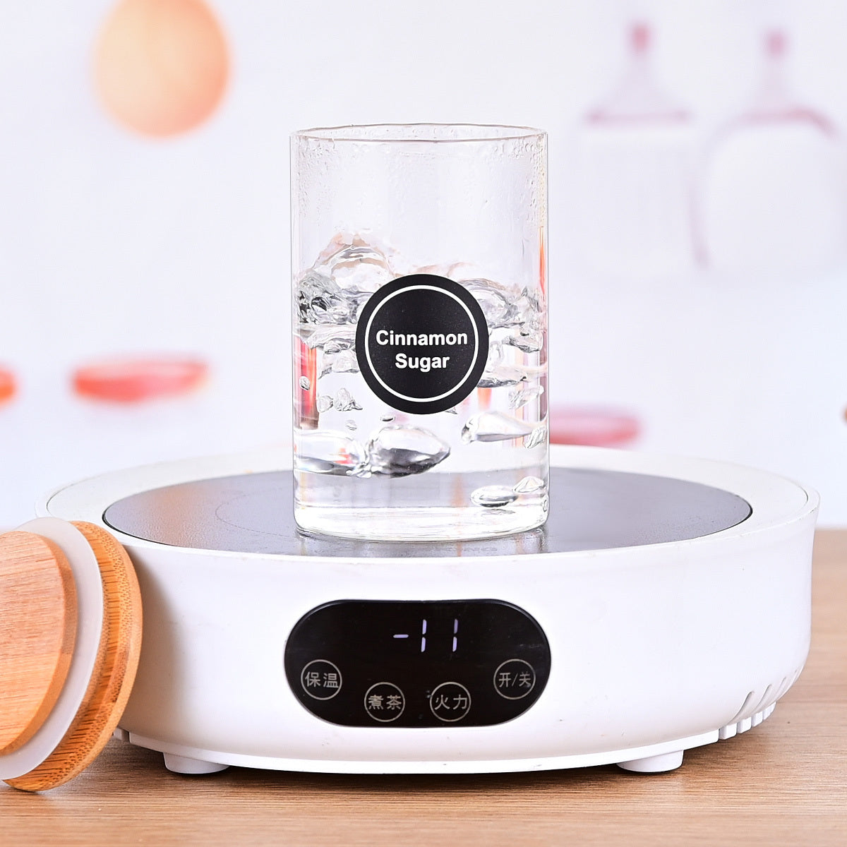 12 Pcs Round Spice Jars With Bamboo Lids And Stickers, Glass Storage Jars, Candy Jars, Coffee Jars, Salt Jars, Pepper Jars, Tea Jars