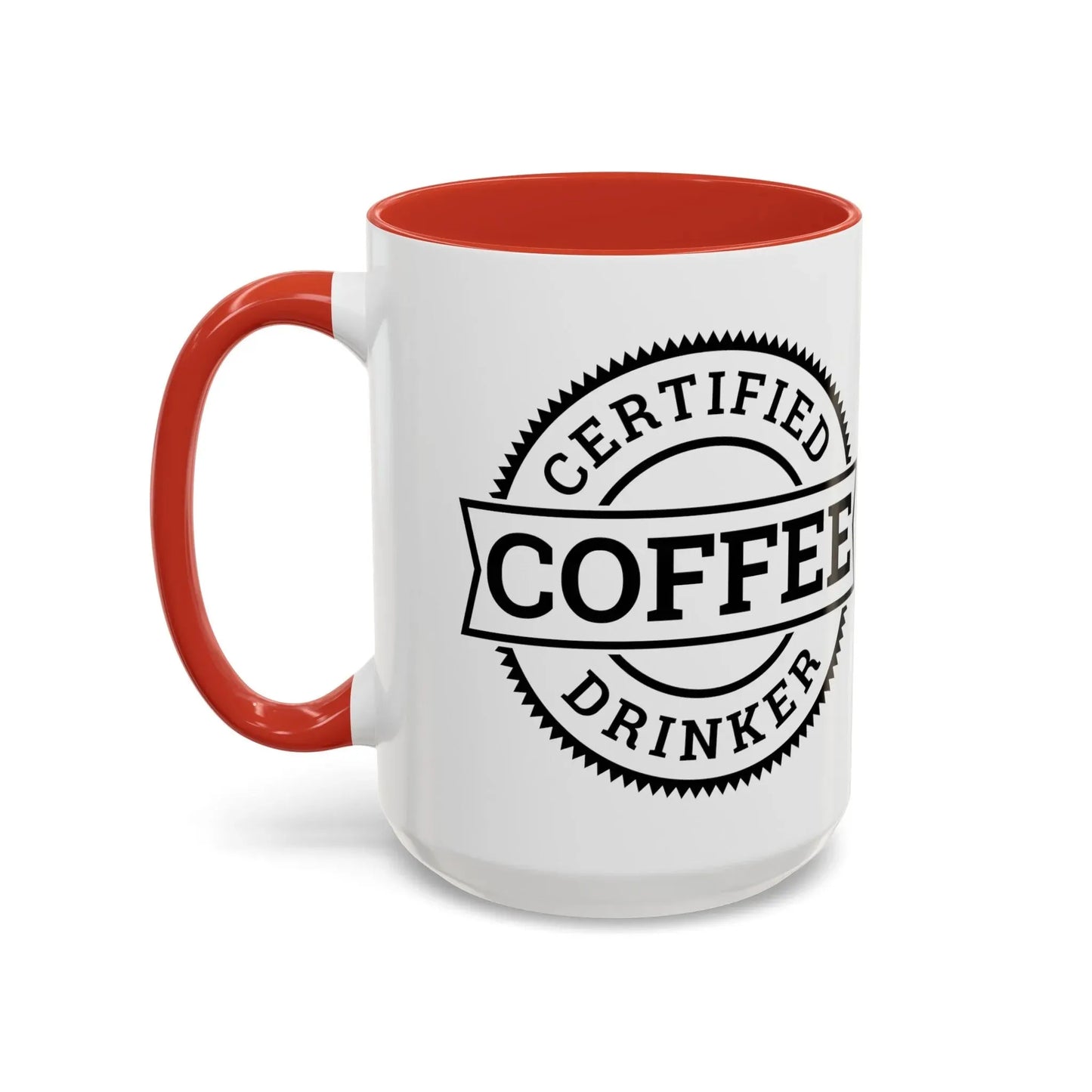 Certified coffee drinker 11oz two-tone ceramic mug - Unique gift for coffee lovers - Mug World