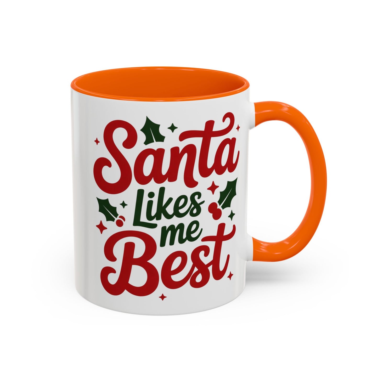 Santa Likes Me Best, Winter Decor, Gift for Coffee Lovers, Unique Present