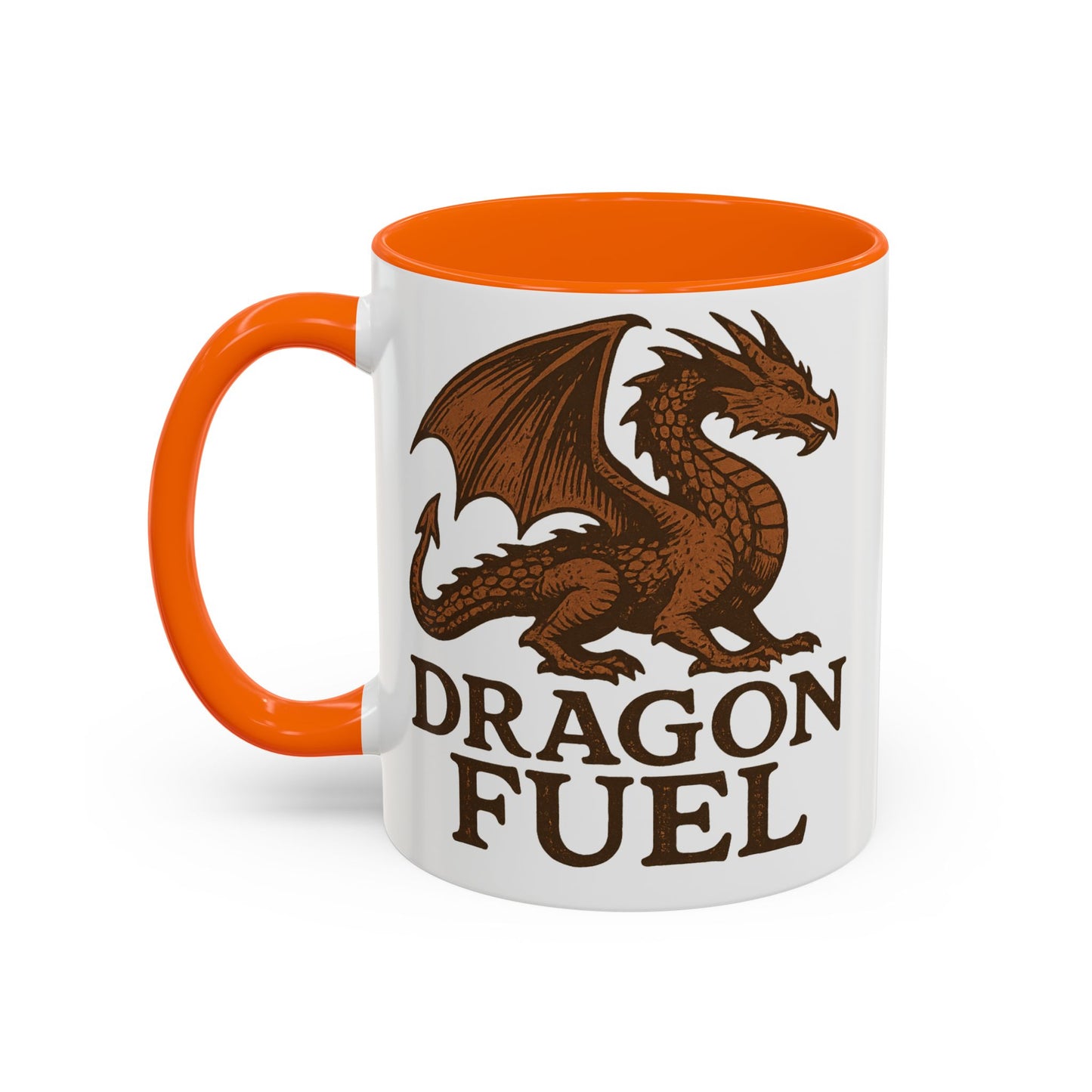 Dragon Fuel Coffee Mug - 11/15oz, Fantasy Gift for Gamers, Unique Dragon Lover's Cup, Dungeons & Dragons Drinkware, Gift for Wizards