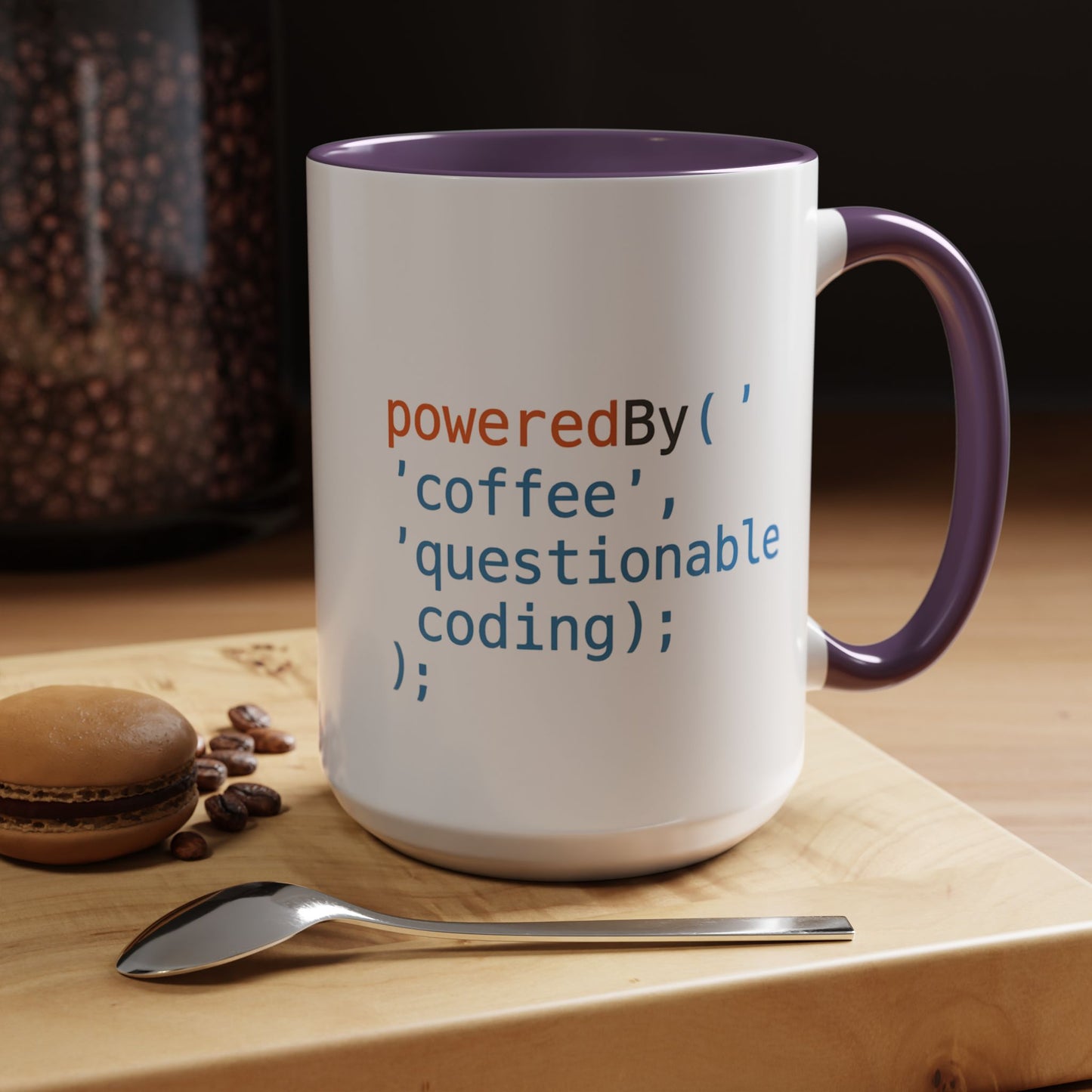 Coffee-Themed Accent Mug with Programmer Humor, Gift for Coders, Computer Enthusiasts, Office Use, Birthday, Tech Celebration