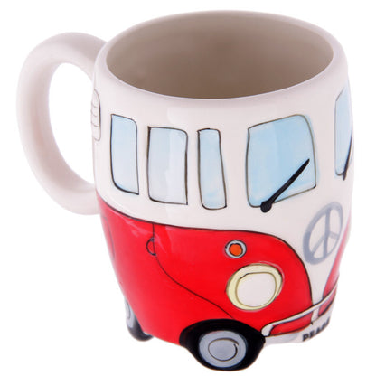 Retro Peace Bus Cartoon Ceramic mug