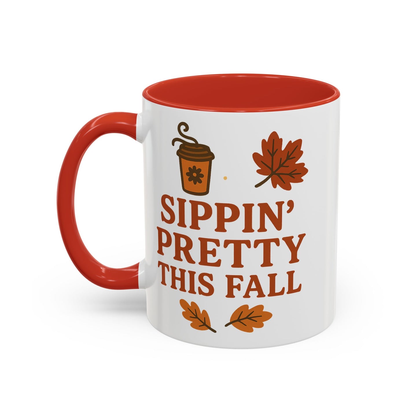 Sippin’ pretty this fall - Accent Coffee Mug (11, 15oz)