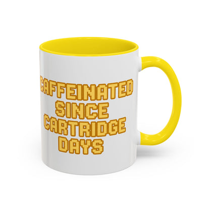 Caffeinated Nostalgia Coffee Mug, Retro Gamer Mug, Gift for Gamers, Fun Coffee Cup, Unique Kitchenware, Video Game Enthusiast