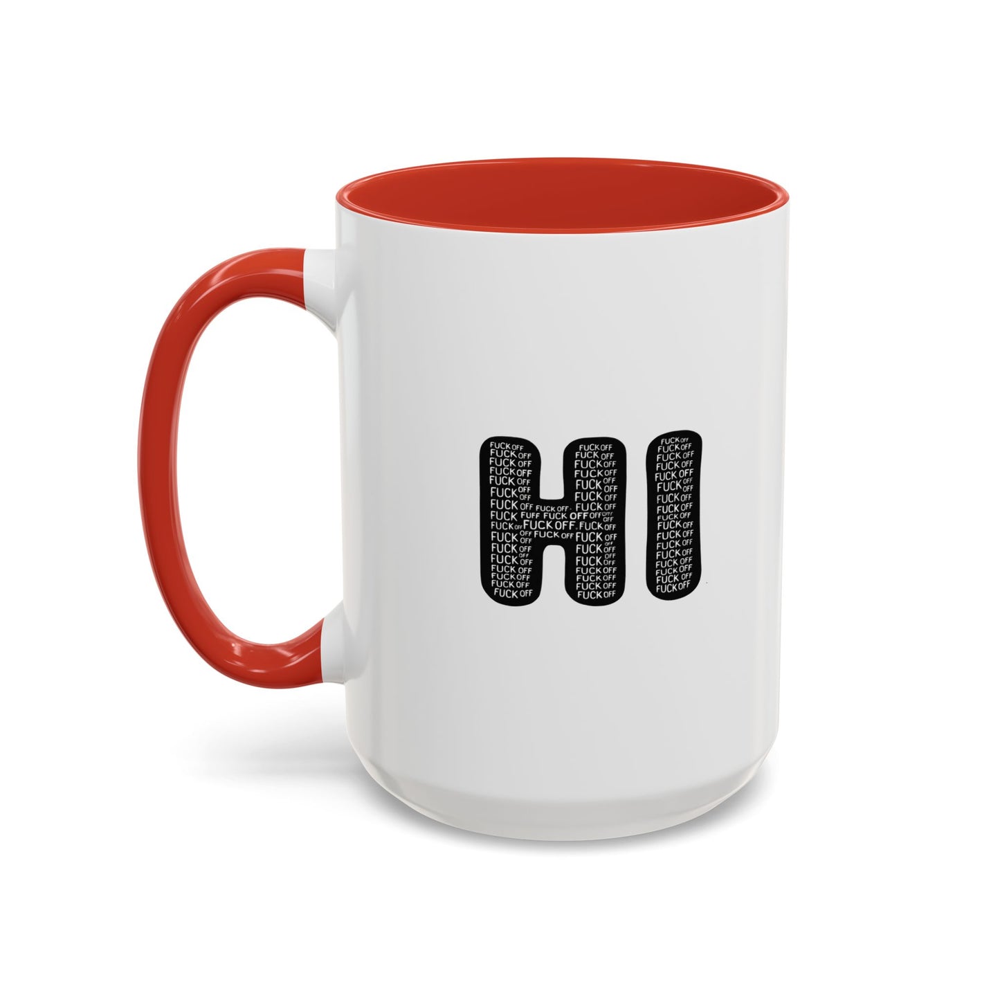 Explicit 'HI' Design, Modern Mug for Tea Lovers, Gift Idea for Friends, Unique Office Decor, Home Kitchen Accessory
