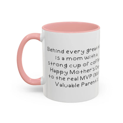 Behind every great kid- Mother's Day 11oz two-tone ceramic mug - Unique gift for Mom - Mug World