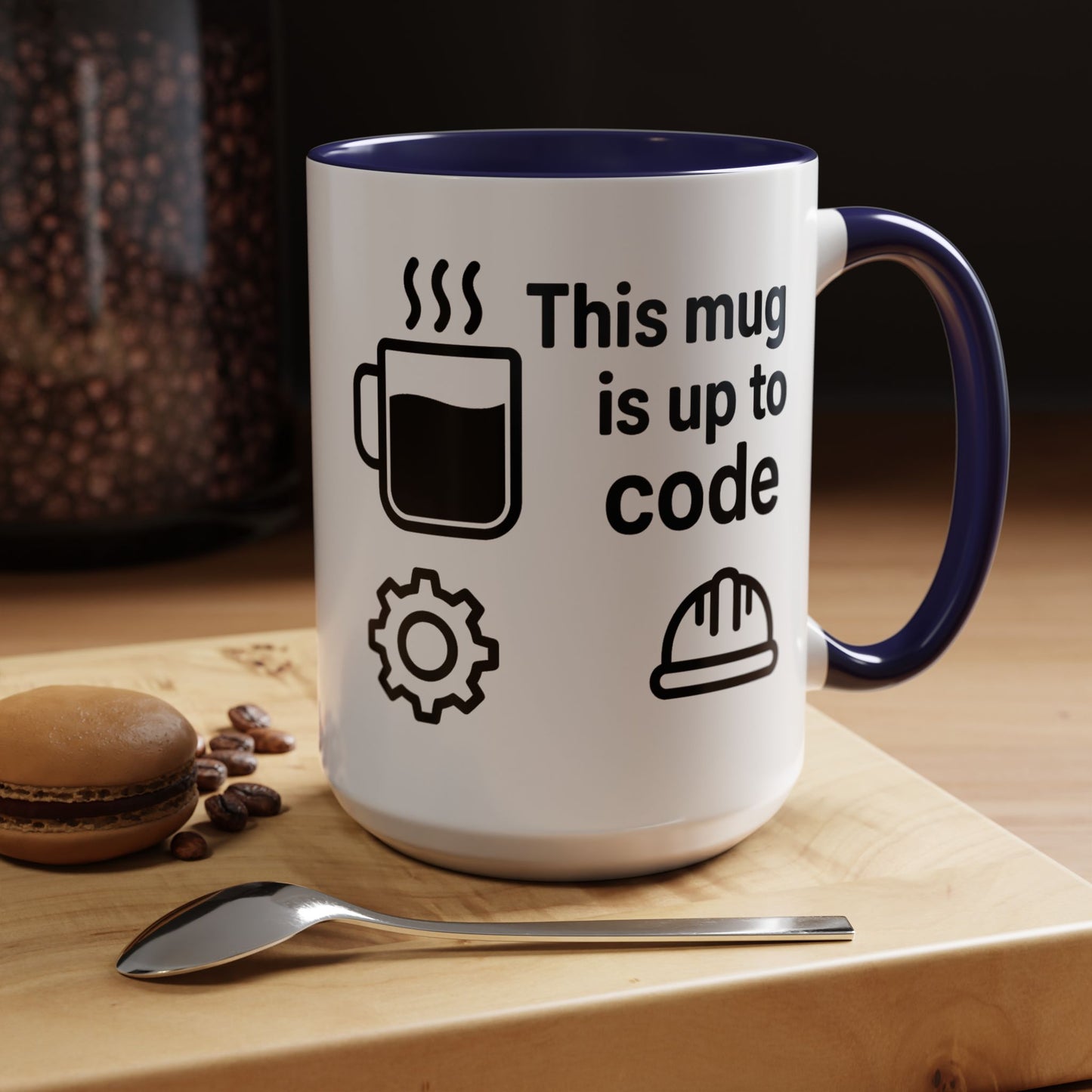This Mug is Up To Code - Perfect Gift for Engineers, Plumbers, Contractors, and Builders
