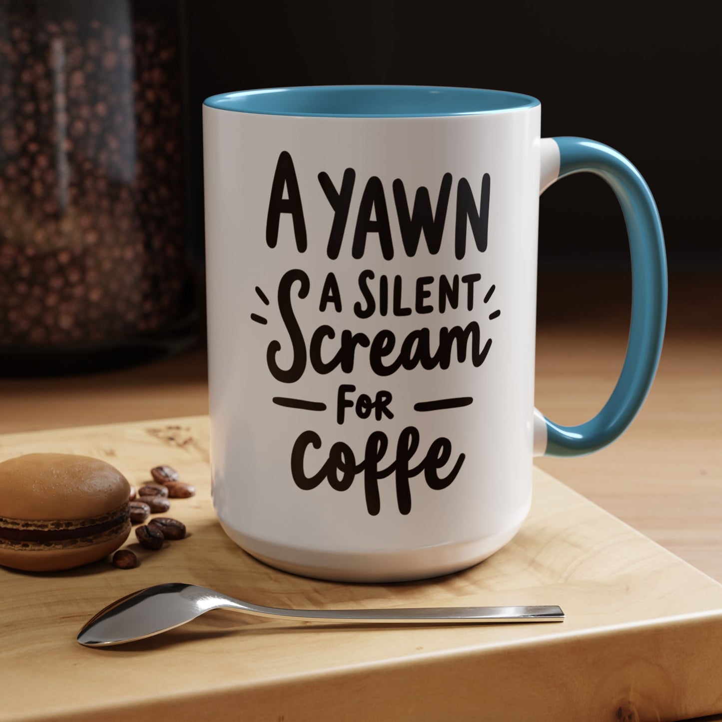 Funny Yawn Coffee Mug - 11oz & 15oz | Perfect Gift for Coffee Lovers