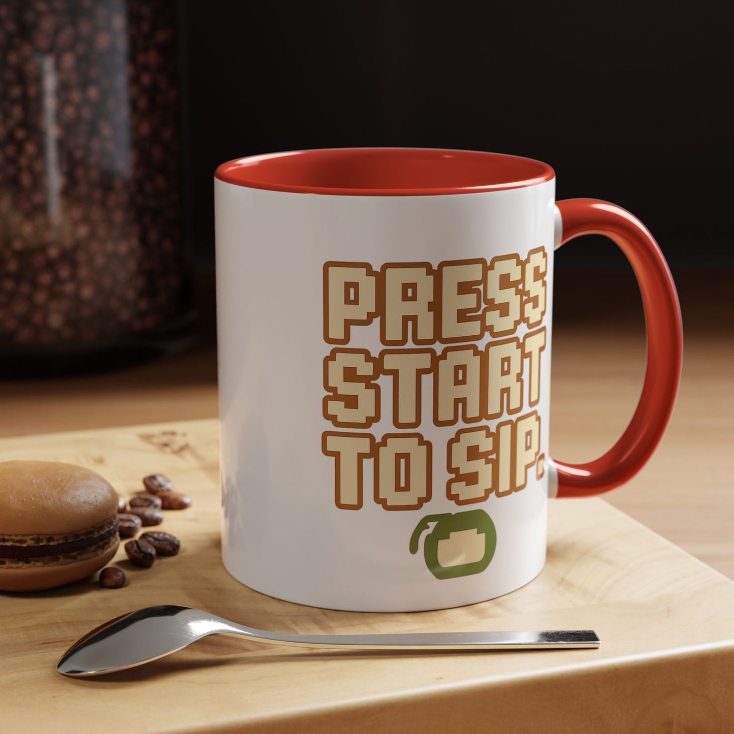 Press Start to Sip, Unique Gift for Gamers, Fun Birthday Present, Video Game Decor, Geeky Kitchenware