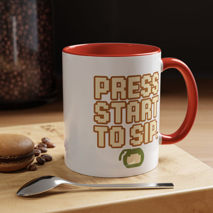 Press Start to Sip, Unique Gift for Gamers, Fun Birthday Present, Video Game Decor, Geeky Kitchenware