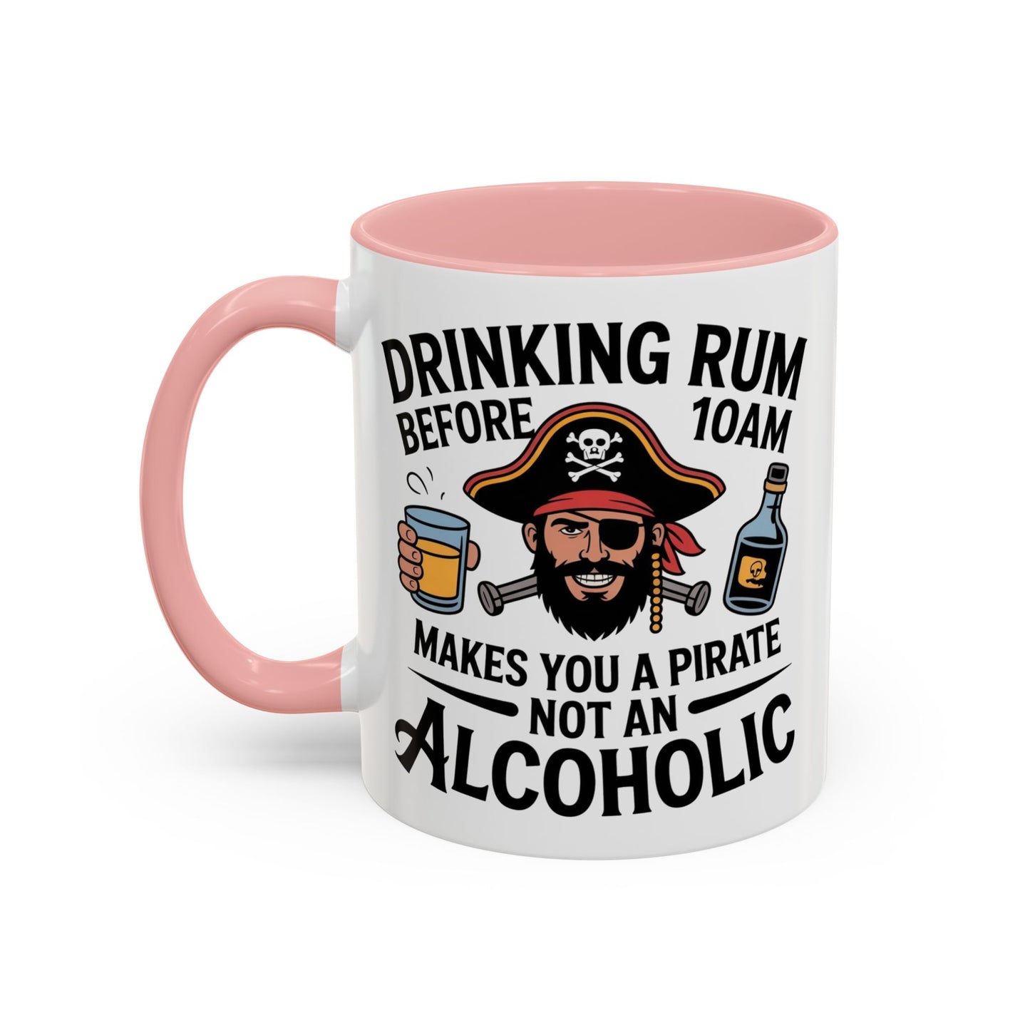Pirate-Themed Coffee Mug, Fun Gift for Rum Lovers, Perfect for Pirate Parties, Nautical Decor, Unique Holiday Present