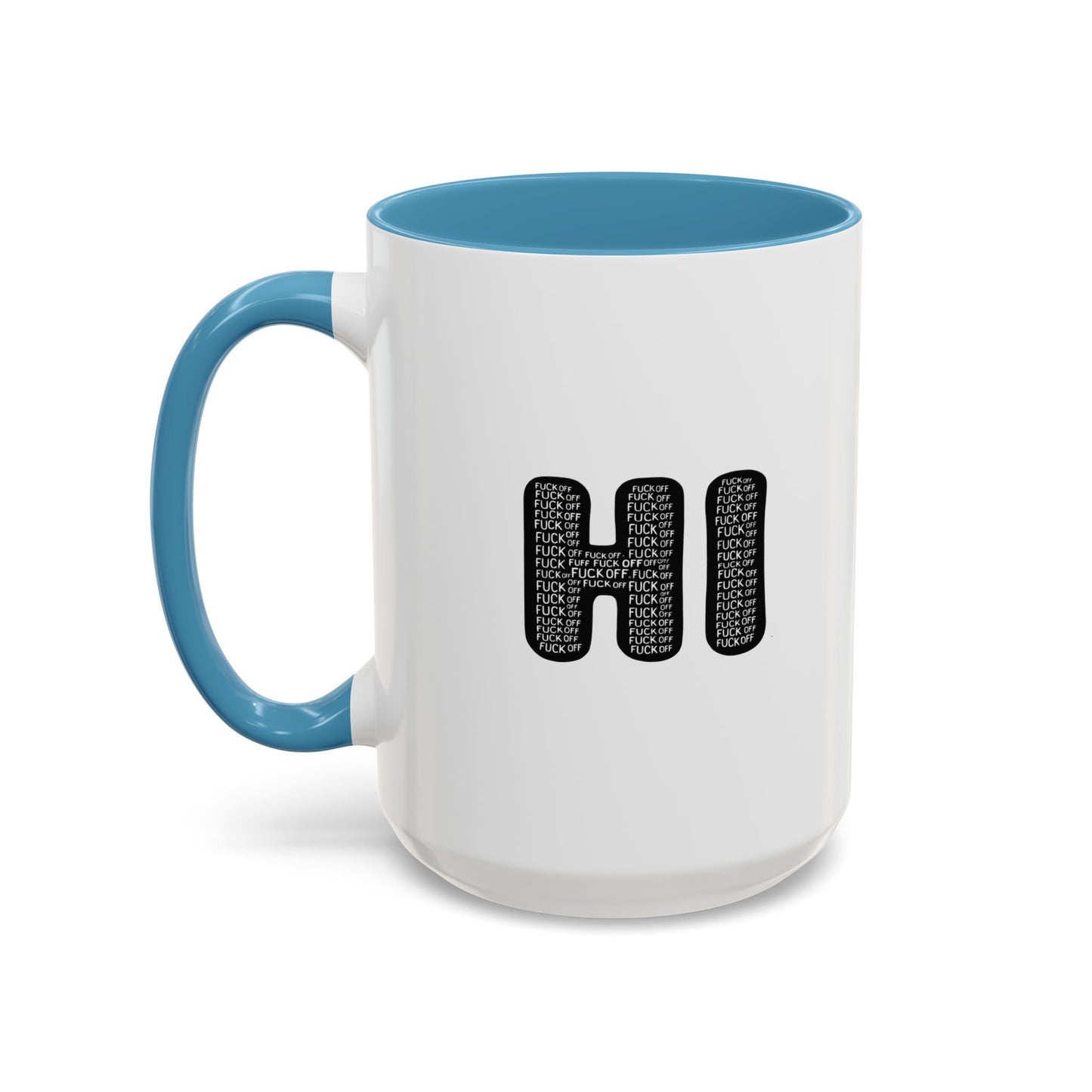 Explicit 'HI' Design, Modern Mug for Tea Lovers, Gift Idea for Friends, Unique Office Decor, Home Kitchen Accessory