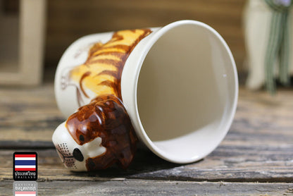 English Bulldog mug Hand Painted