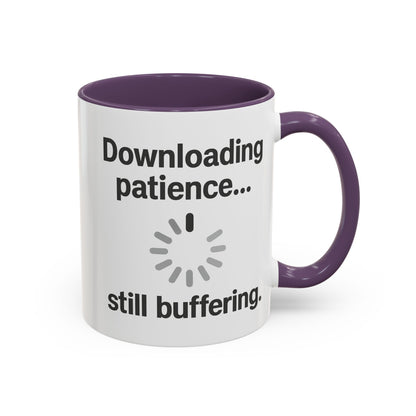 Funny Downloading Patience Coffee Mug - 11oz & 15oz - Perfect for Tech Lovers, Gifts for Programmers, Office Humor, Birthday, Christmas