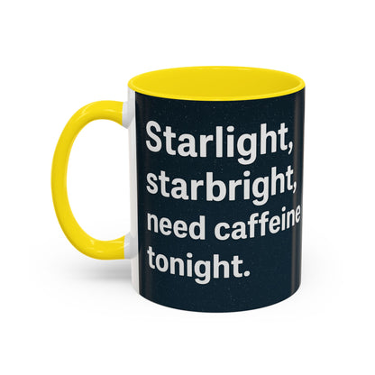Starlight Caffeine Coffee Mug | Perfect for Coffee Lovers, Gift for Friends, Night Owl, Magical Mugs, Funny Cup