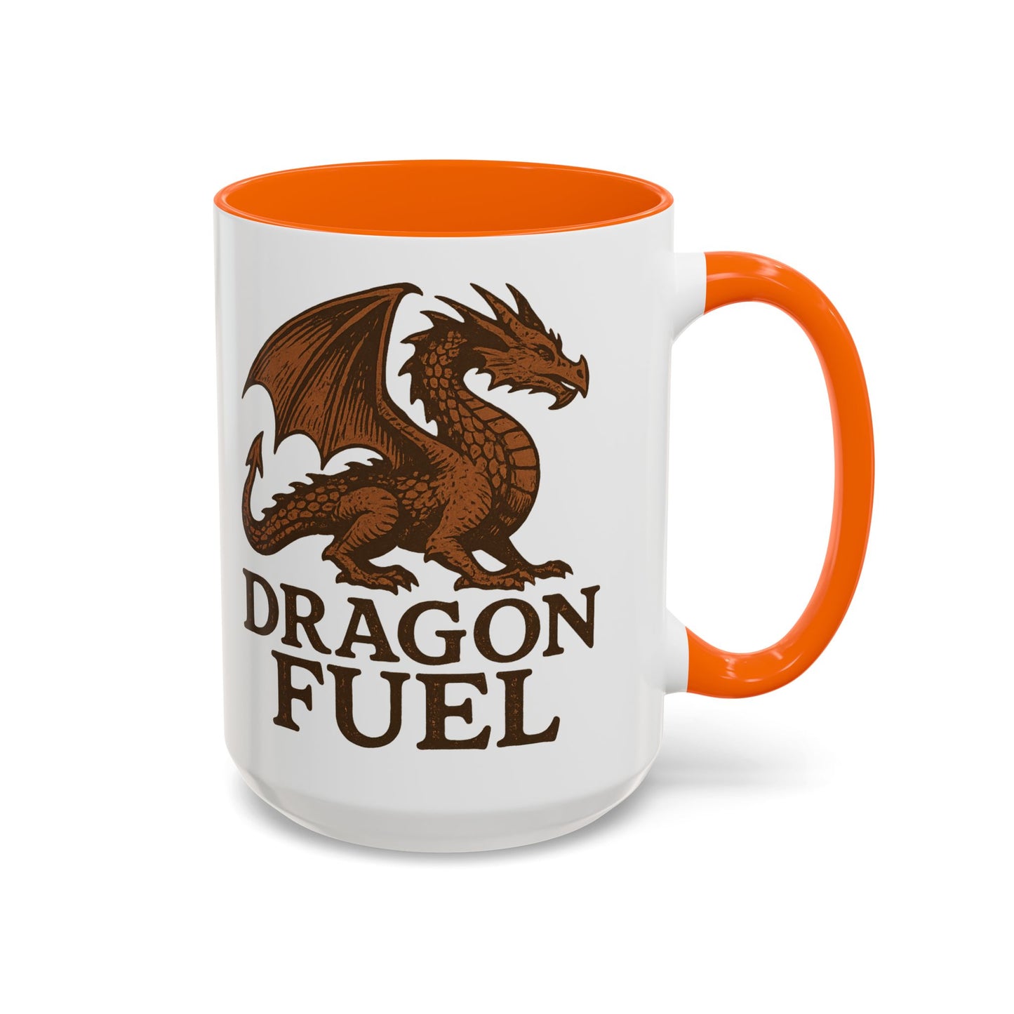 Dragon Fuel Coffee Mug - 11/15oz, Fantasy Gift for Gamers, Unique Dragon Lover's Cup, Dungeons & Dragons Drinkware, Gift for Wizards