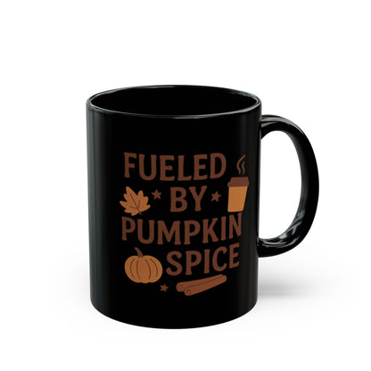 Fueled by Pumpkin Spice Coffee Lover Gift, Fall Decor, Autumn Mug, Halloween Gift, Coffee Mug