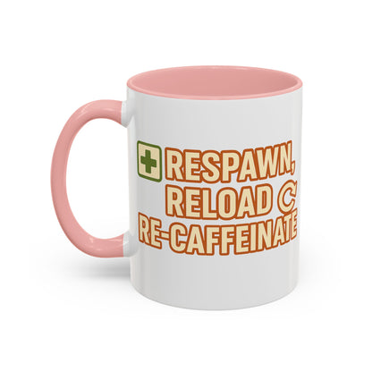Respawn, Reload, Re-Caffeinate, Perfect Gift for Gamers, Fun Office Cup, Video Game Lover Mug, Birthday Present, [...]
