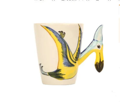 3D Stereo Dinosaur Cup Hand-painted Ceramic Cup Painted Mug Coffee Cup Cartoon Cup - Mug World