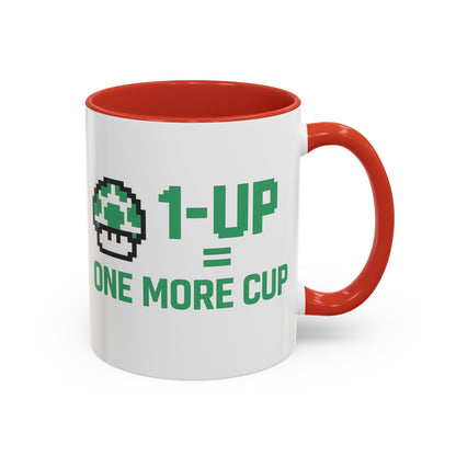 Retro Gaming Coffee Mug, 1-Up Mushroom Cup, Perfect Gift for Gamers, Funny Office Mug, Video Game Lover, Unique Birthday Present