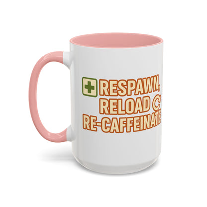 Respawn, Reload, Re-Caffeinate, Perfect Gift for Gamers, Fun Office Cup, Video Game Lover Mug, Birthday Present, [...]