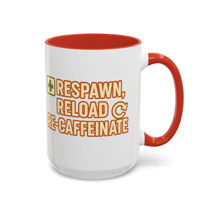 Respawn, Reload, Re-Caffeinate, Perfect Gift for Gamers, Fun Office Cup, Video Game Lover Mug, Birthday Present, [...]