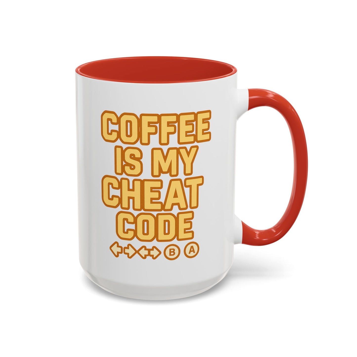 Coffee is My Cheat Code, Game Themed Gift, Funny Mug for Gamers, Gaming Accessory, Birthday Gift for Him